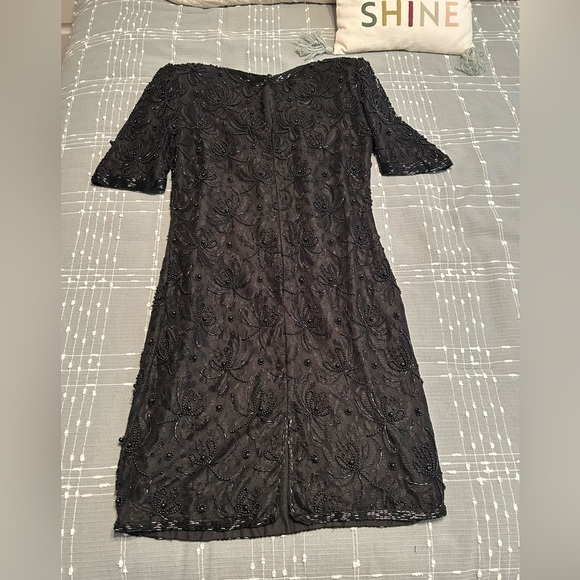 VTG Laurence Kazar black beaded dress - Picture 11 of 16